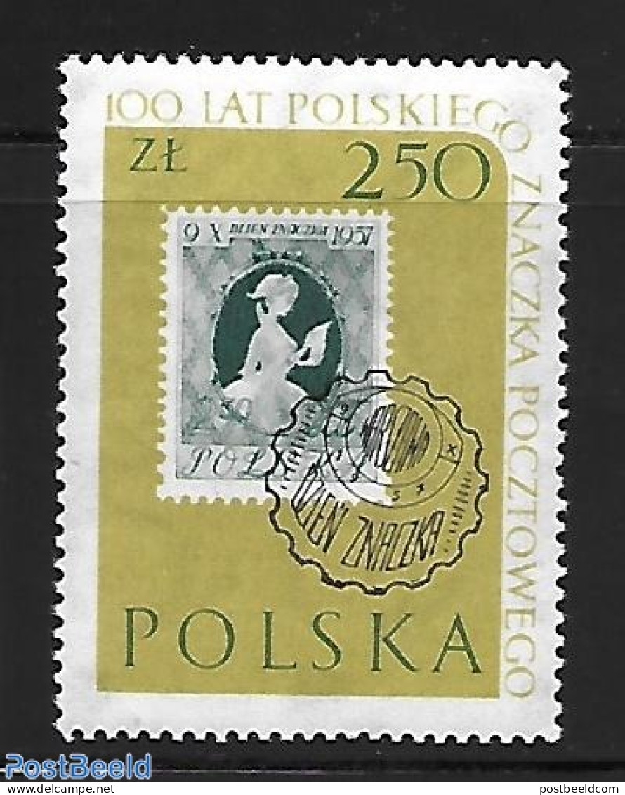 Poland 1960 Stamp Centenary 1v., Mint NH, Stamps On Stamps - Ongebruikt