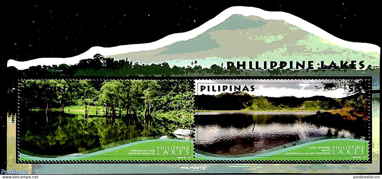 Philippines 2018 Lakes S/s, Mint NH - Filippine