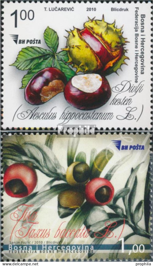 Bosnien-Herzegowina 564-565 (kompl.Ausg.) Postfrisch 2010 Flora Und Fauna - Bosnië En Herzegovina