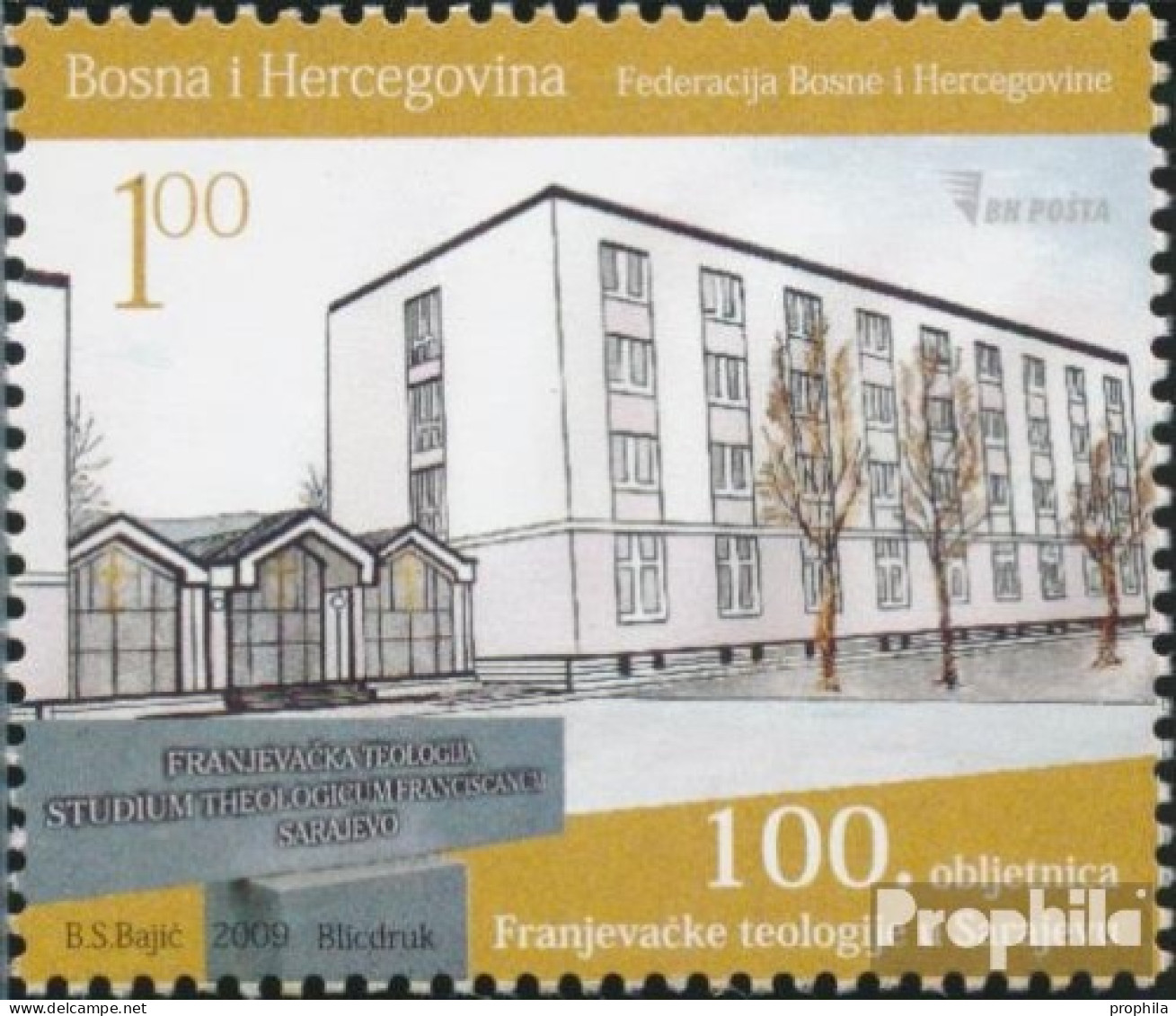 Bosnien-Herzegowina 559 (kompl.Ausg.) Postfrisch 2009 Franziskaner Kolleg - Bosnia Herzegovina