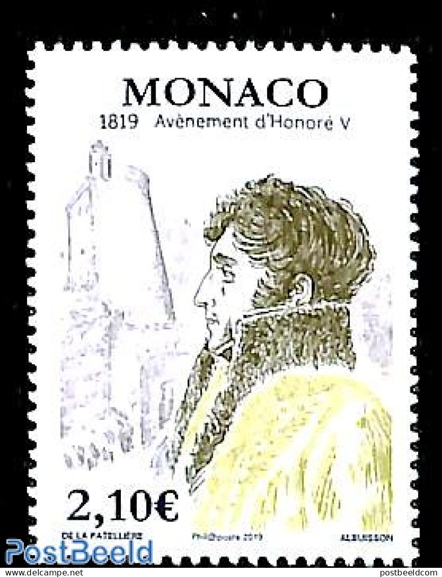 Monaco 2019 Avennement De Honore V 1v, Mint NH - Nuovi