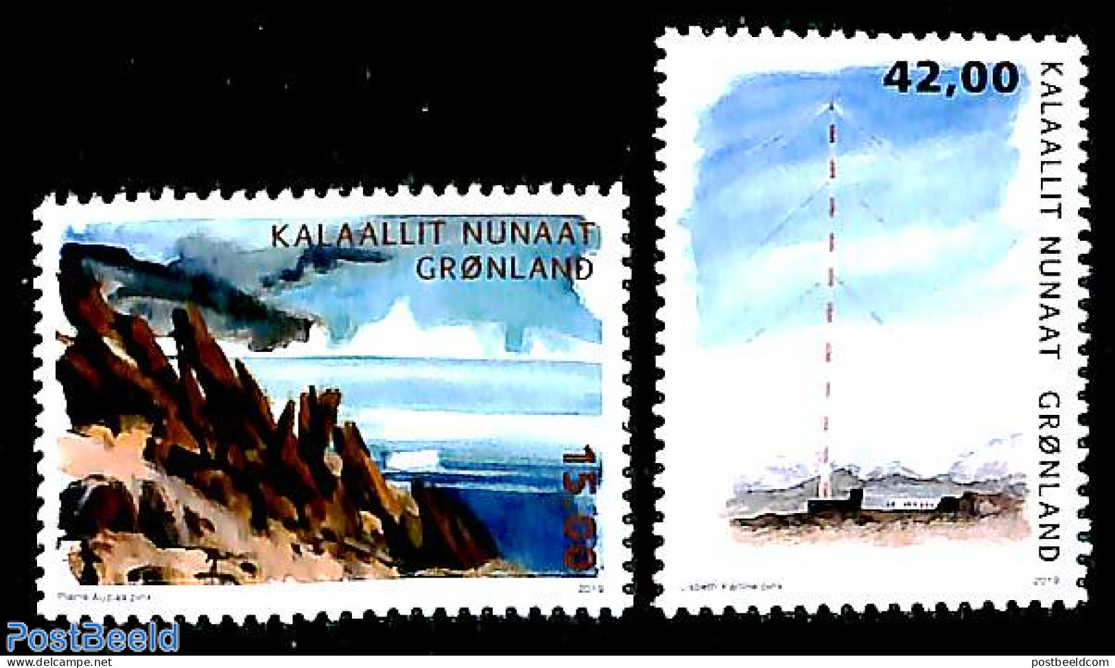 Greenland 2019 Abandoned Stations 2v, Mint NH - Nuovi