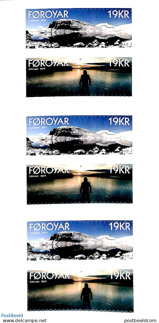 Faroe Islands 2019 Lakes Booklet S-a, Mint NH, Various - Stamp Booklets - Tourism - Zonder Classificatie