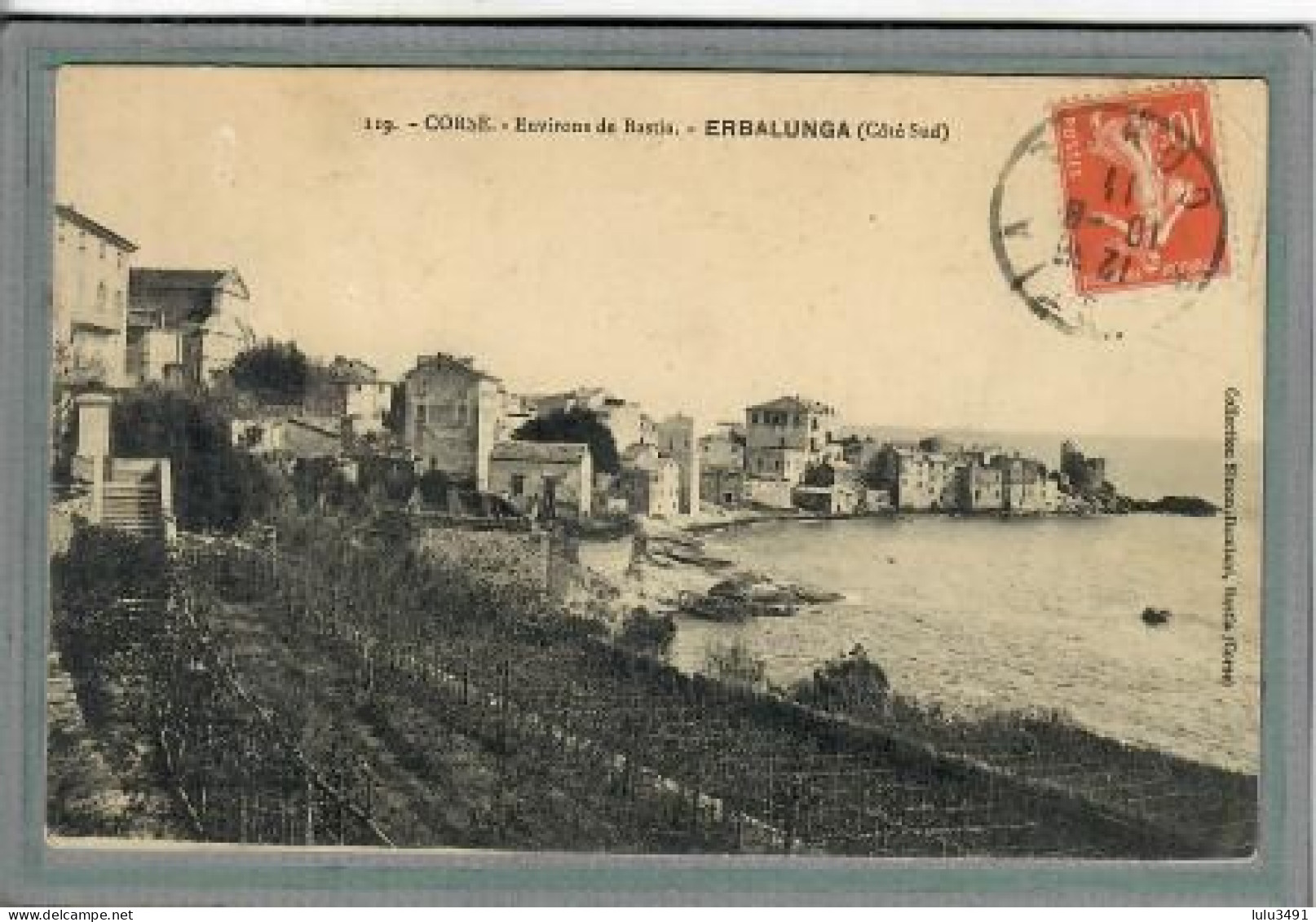 CPA (20)(2B) ERBALUNGA -Aspect Du Village Et Environs De Bastia En 1911 - Autres & Non Classés