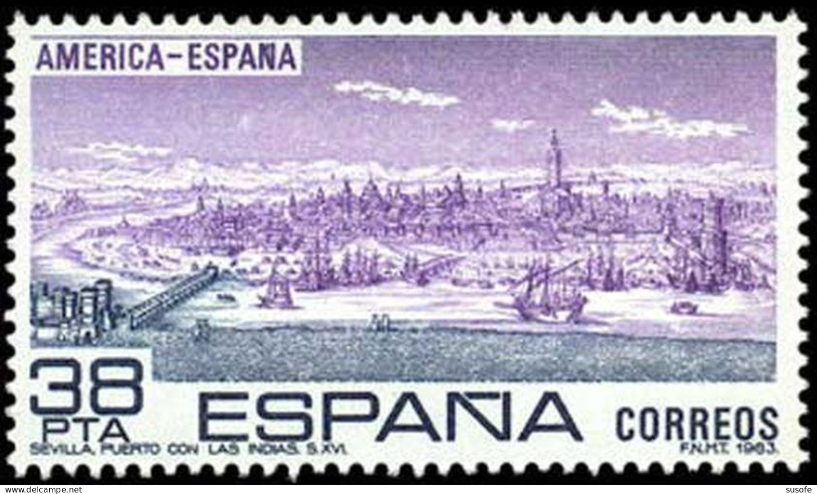 España 1983 Edifil 2720 Sello ** America España Riadas Del Guadalquivir De Francisco Palomo Michel 2606 Yvert 2340 Spain - Ongebruikt