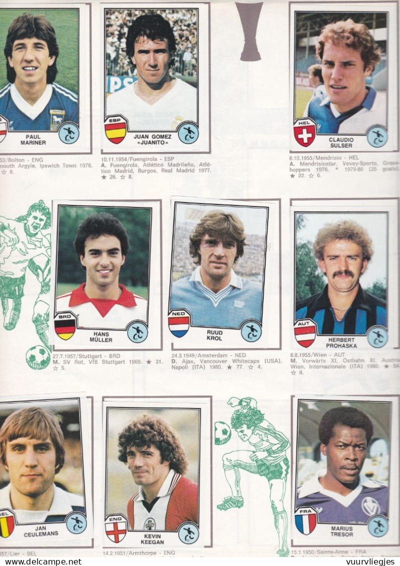 Sport Super Stars - Euro Footbal 82 - Edition Néerlandaise