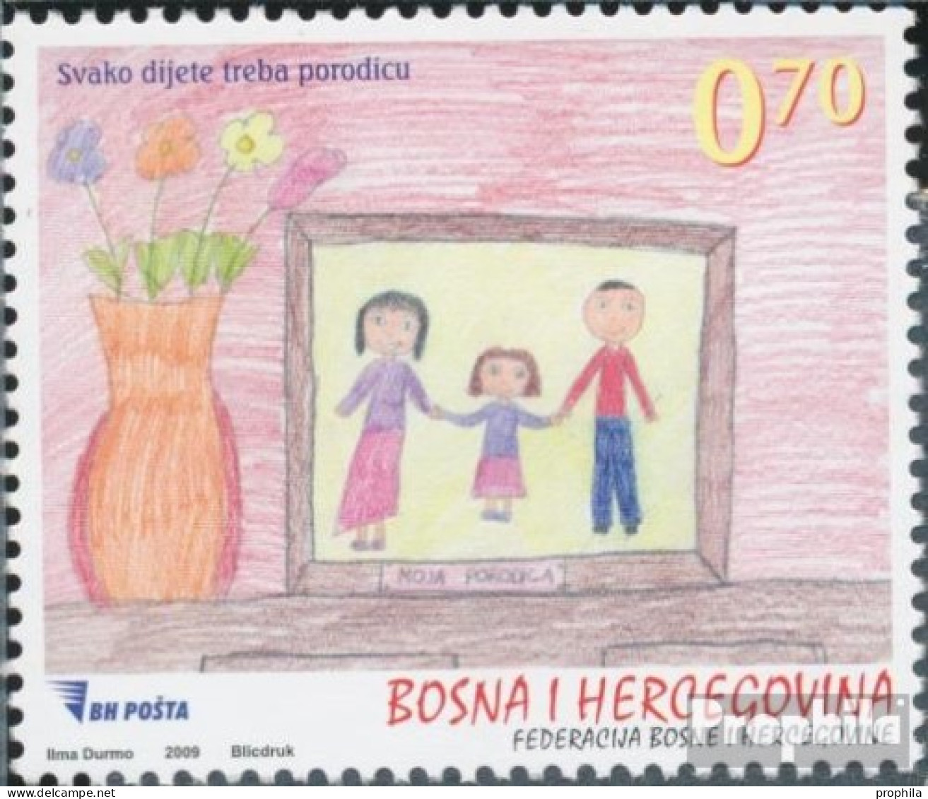 Bosnien-Herzegowina 552 (kompl.Ausg.) Postfrisch 2009 Woche Des Kindes - Bosnia Erzegovina