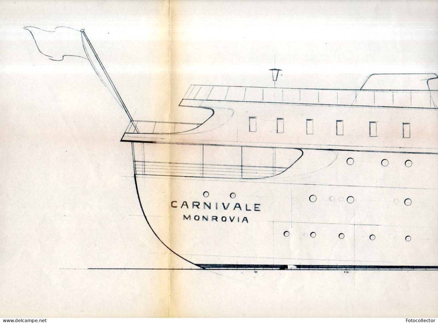 Plan Paquebot Carnivale (vue Générale Extérieure) - Andere Plannen