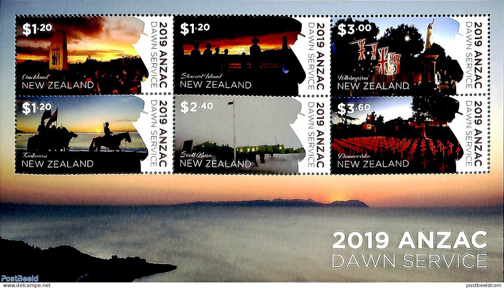New Zealand 2019 ANZAC 6v M/s, Mint NH, History - Nature - Militarism - Horses - Unused Stamps