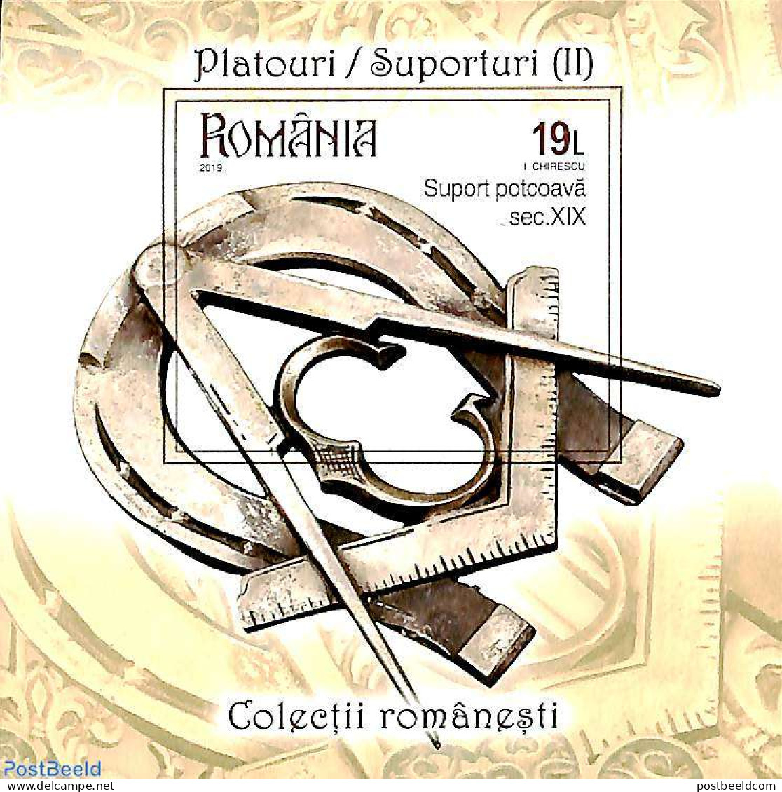 Romania 2019 Collections Trivets S/s, Mint NH, Science - Weights & Measures - Art - Art & Antique Objects - Unused Stamps