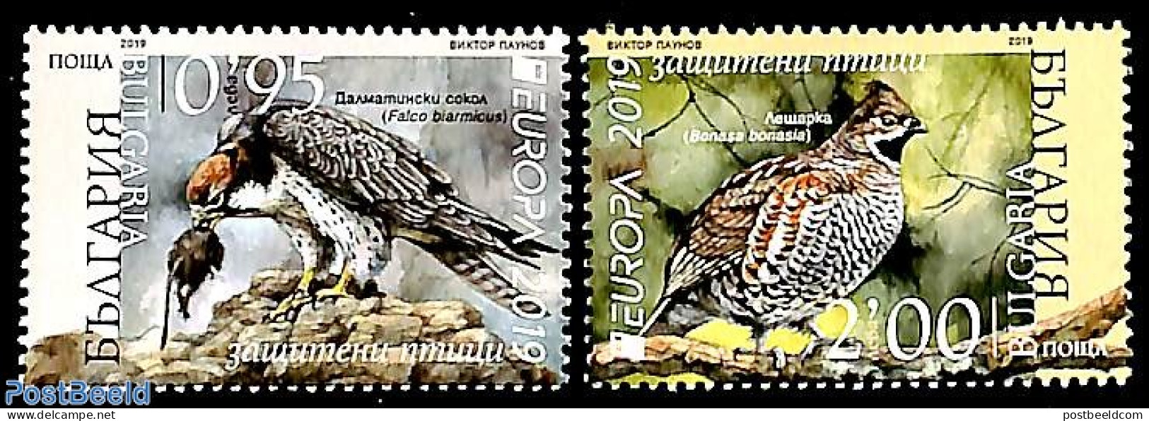 Bulgaria 2019 Europa, Birds 2v, Mint NH, History - Nature - Europa (cept) - Birds - Nuevos