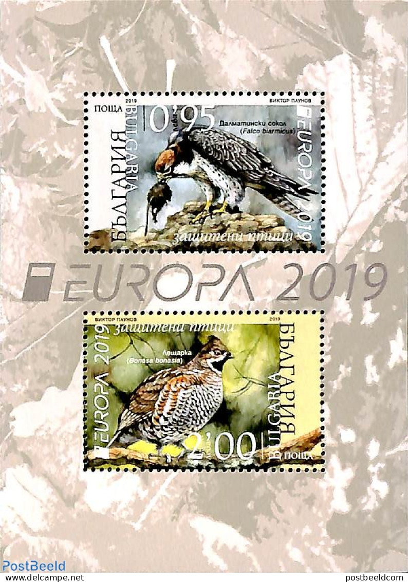 Bulgaria 2019 Europa, Birds S/s, Mint NH, History - Nature - Europa (cept) - Birds - Ongebruikt
