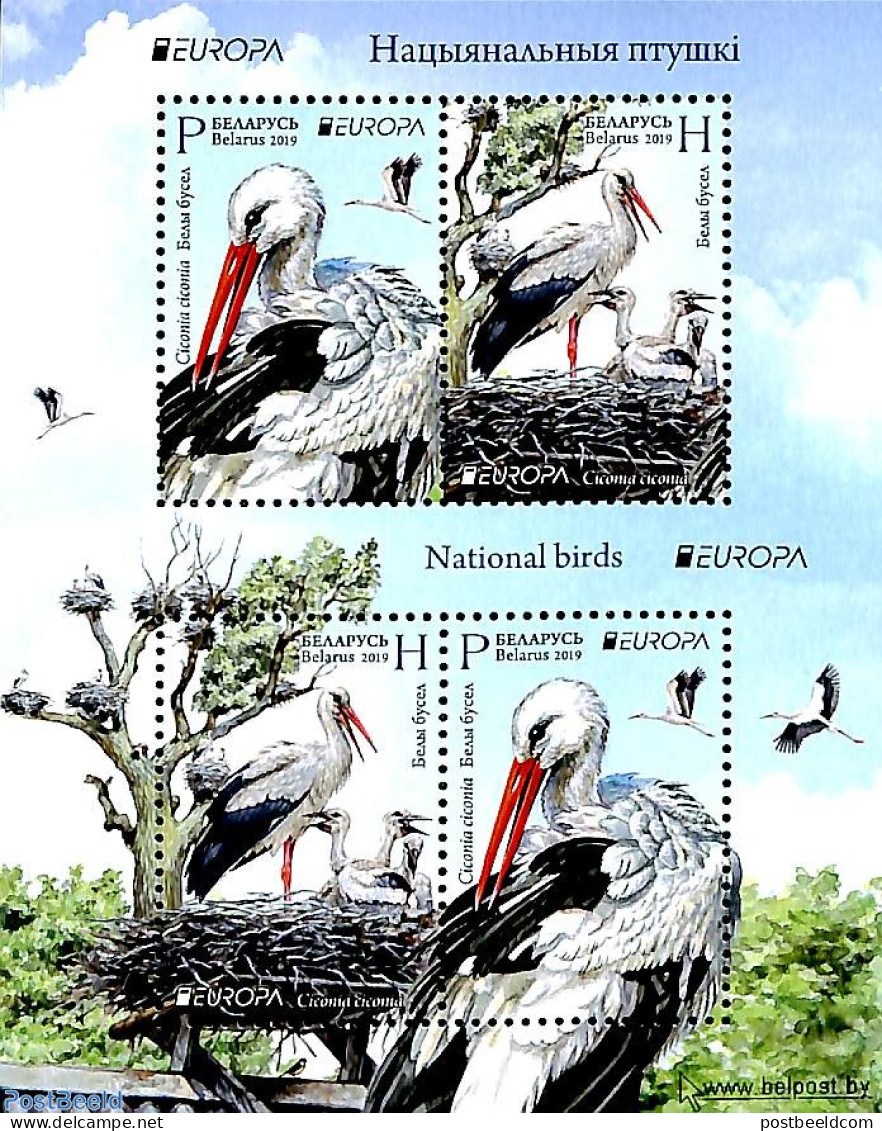 Belarus 2019 Europa, Birds S/s, Mint NH, History - Nature - Europa (cept) - Birds - Bielorussia