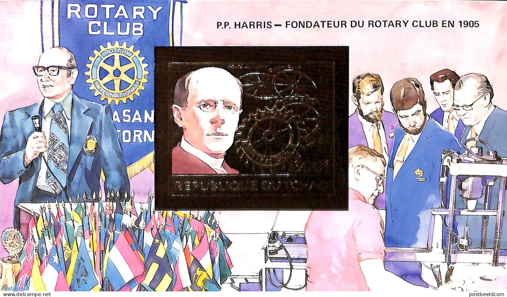 Chad 1984 Events S/s, Imperforated, Mint NH, Various - Rotary - Otros & Sin Clasificación