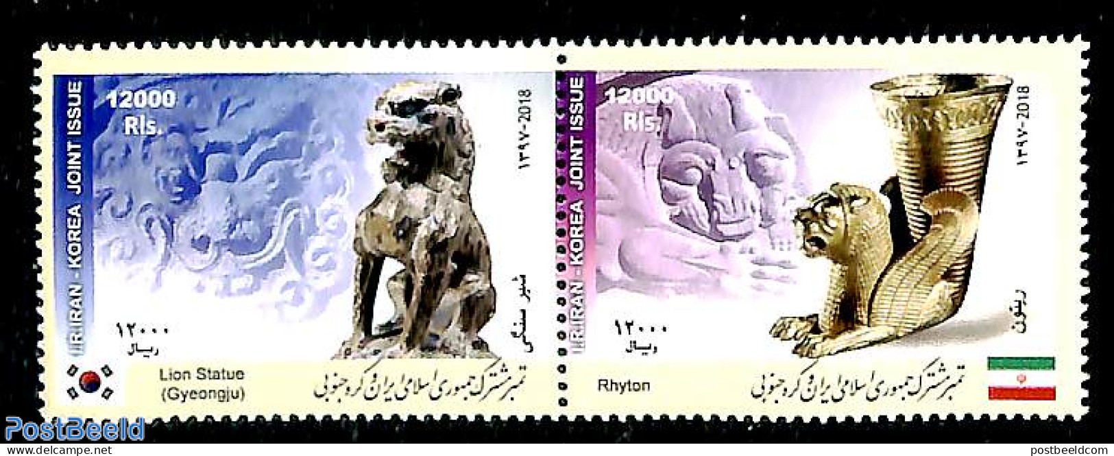 Iran/Persia 2018 Joint Issue With South Korea 2v [:], Mint NH, Various - Joint Issues - Emisiones Comunes