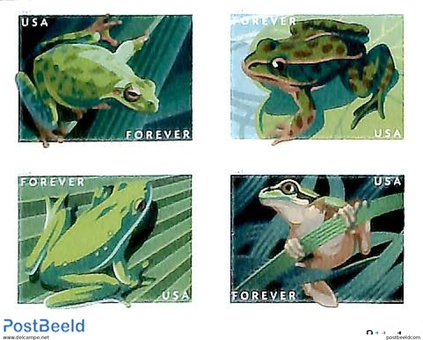 United States Of America 2019 Frogs 4v S-a, Mint NH, Nature - Frogs & Toads - Reptiles - Ungebraucht