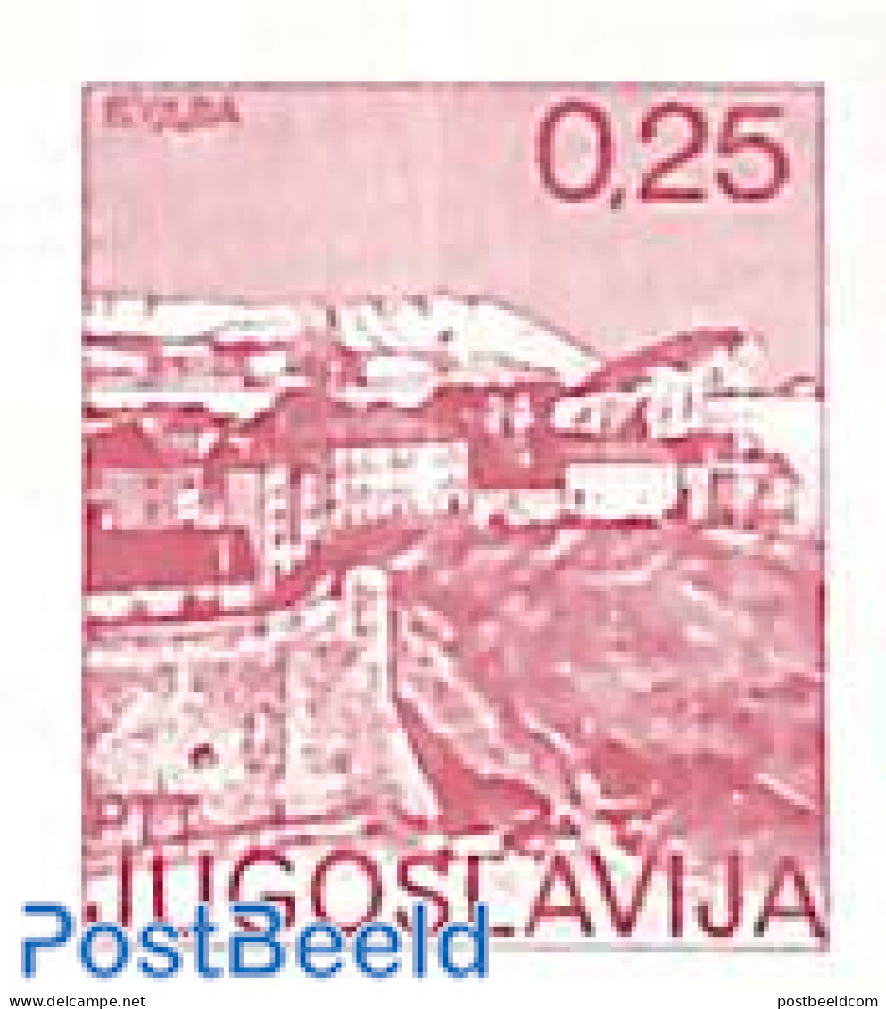 Yugoslavia 1976 0.25 Budva, Imperforated, With Attest, Mint NH - Nuovi