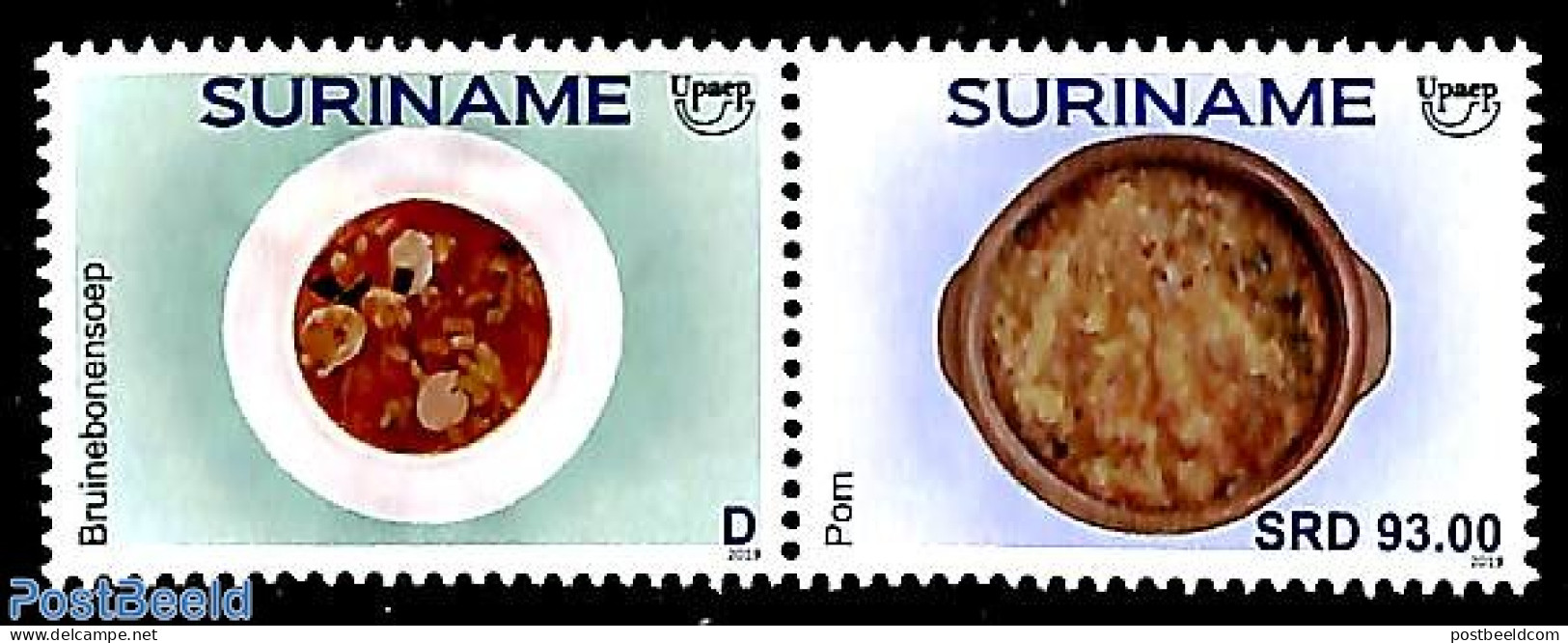 Suriname, Republic 2019 Tradional Food 2v [:], Mint NH, Health - Food & Drink - U.P.A.E. - Ernährung