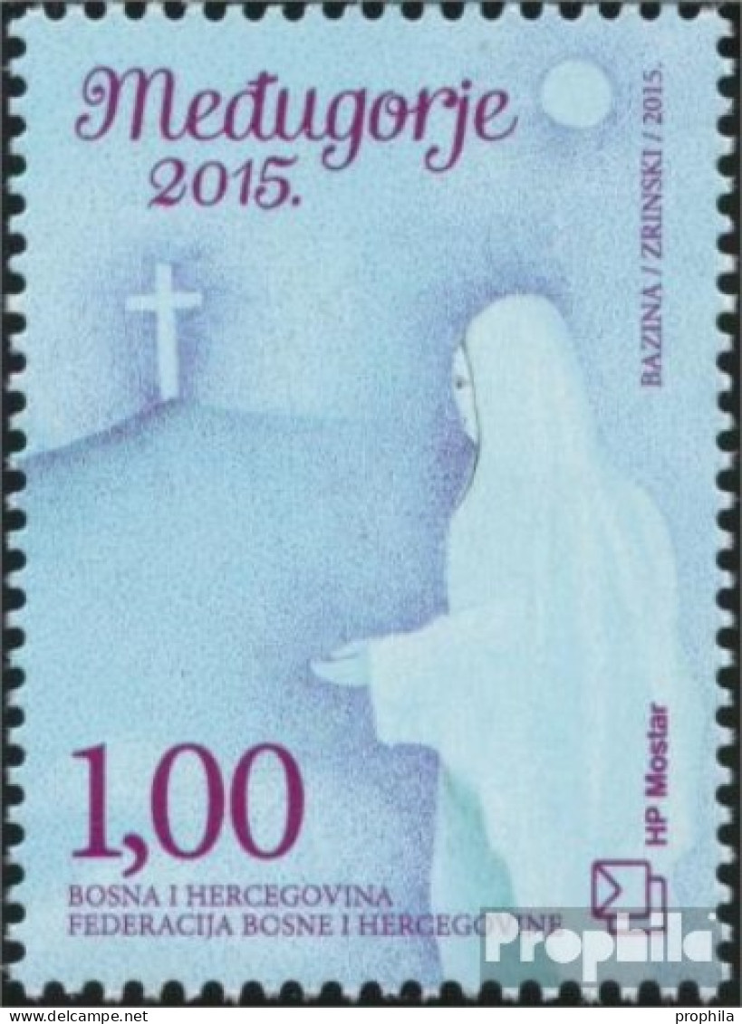 Bosnien - Kroat. Post Mostar 413 (kompl.Ausg.) Postfrisch 2015 Marienerscheinung - Bosnien-Herzegowina