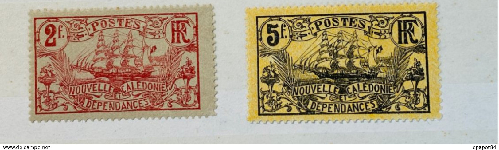 Nouvelle- Calédonie YT N° 103-104 Neuf* - Unused Stamps