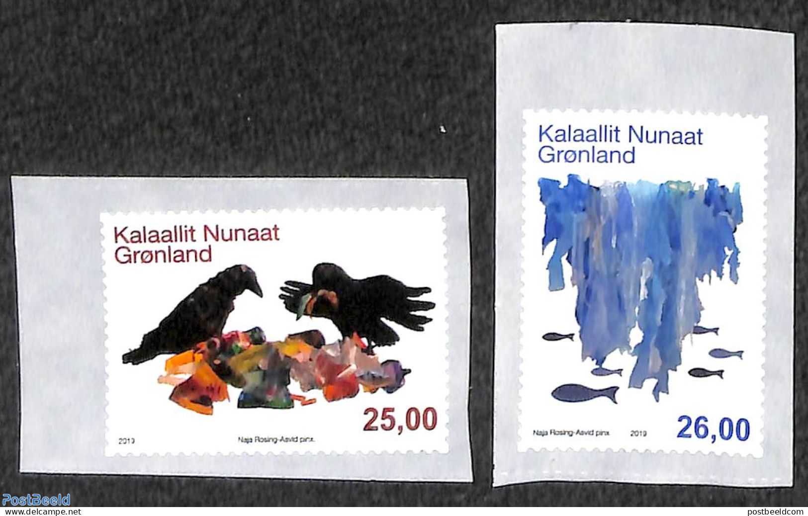Greenland 2019 Environment 2v S-a, Mint NH, Nature - Birds - Environment - Fish - Unused Stamps