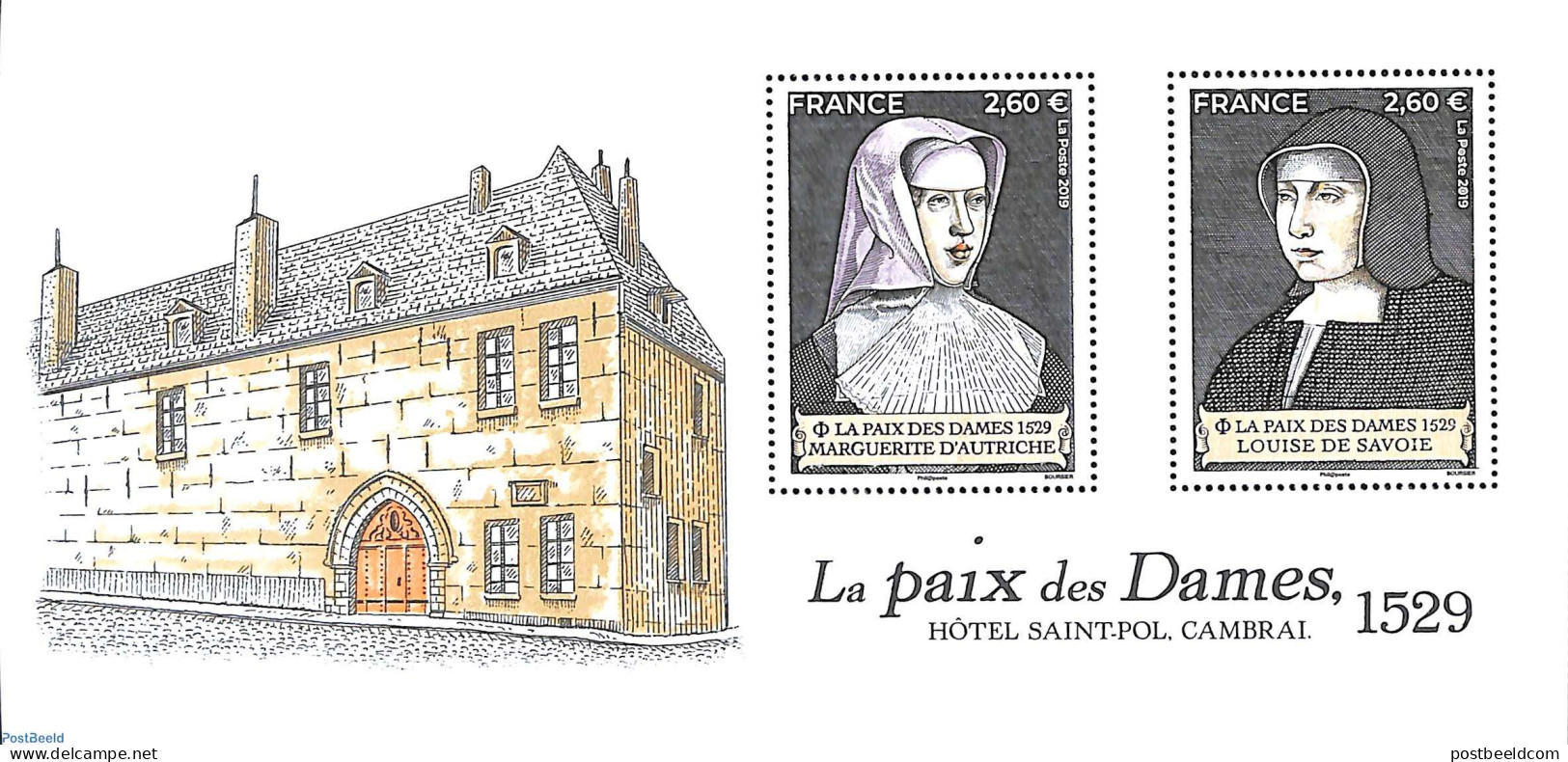 France 2019 La Paix Des Dames, Special S/s, Mint NH - Unused Stamps