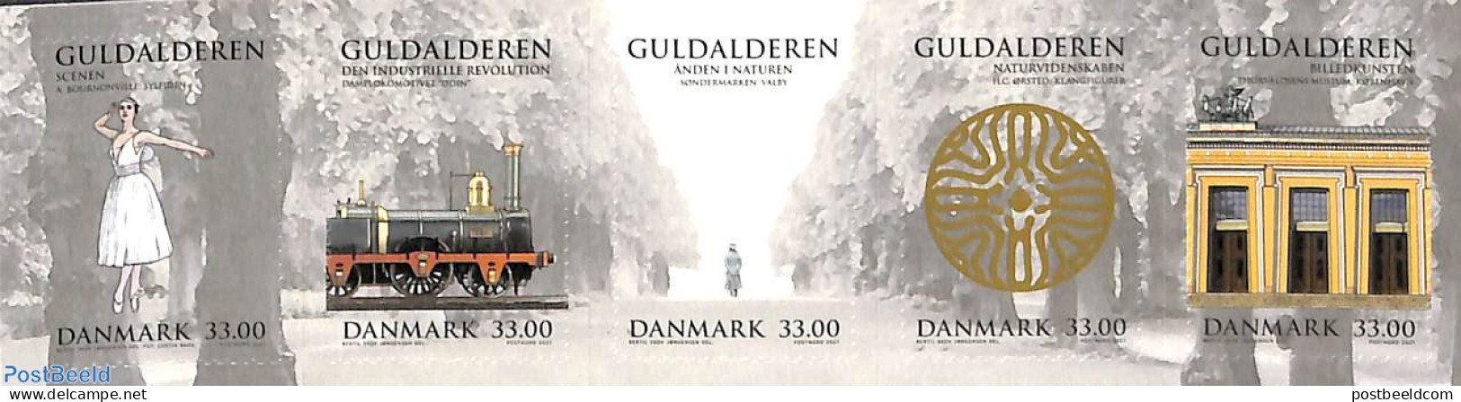 Denmark 2021 The Golden Age 5v S-a, Mint NH, Nature - Performance Art - Transport - Trees & Forests - Dance & Ballet -.. - Unused Stamps