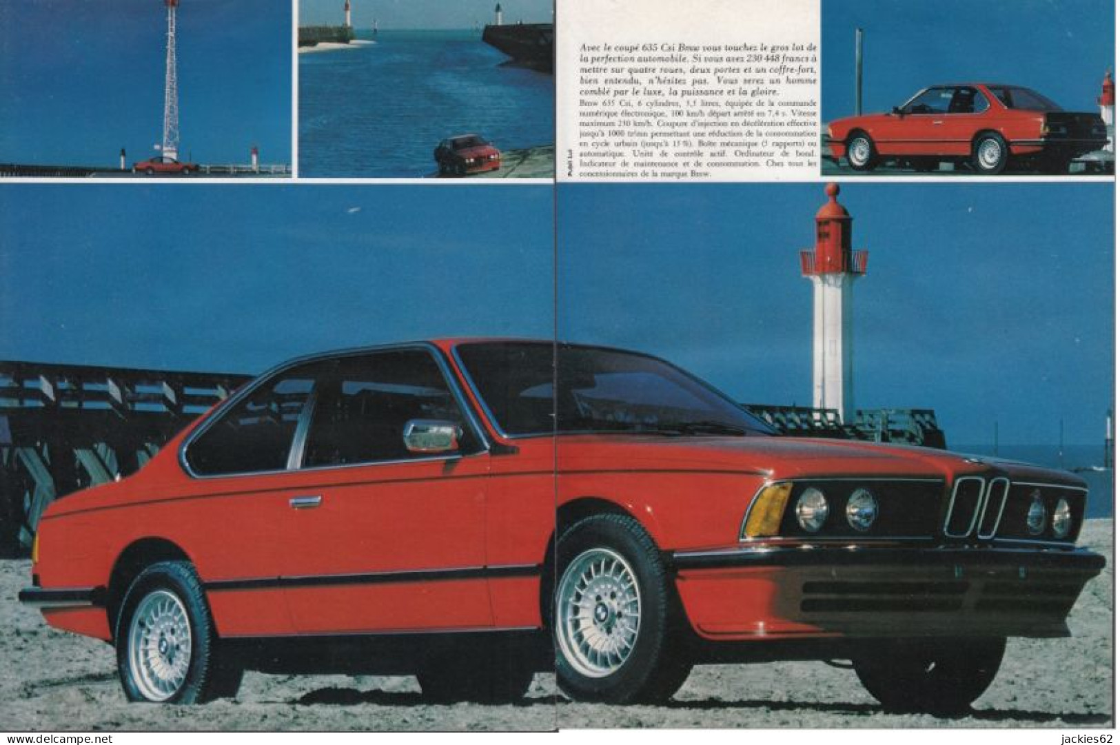 128788CL/ COUPE BMW 628 Csi, 3 Pages De Magazine Format 21/27,5 Cm - Publicidad