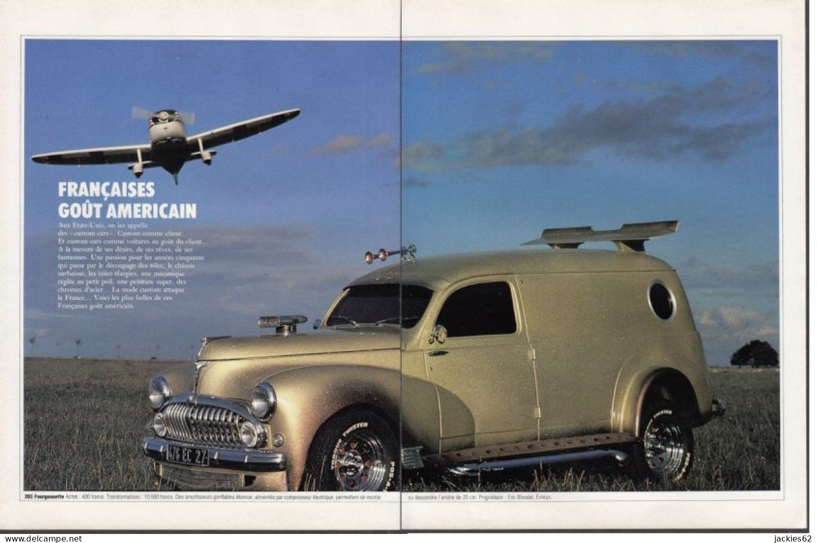 128798CL/ *CUSTOM CARS* FRANCAISES, 4 Pages De Magazine Format 21/27,5 Cm - Advertising