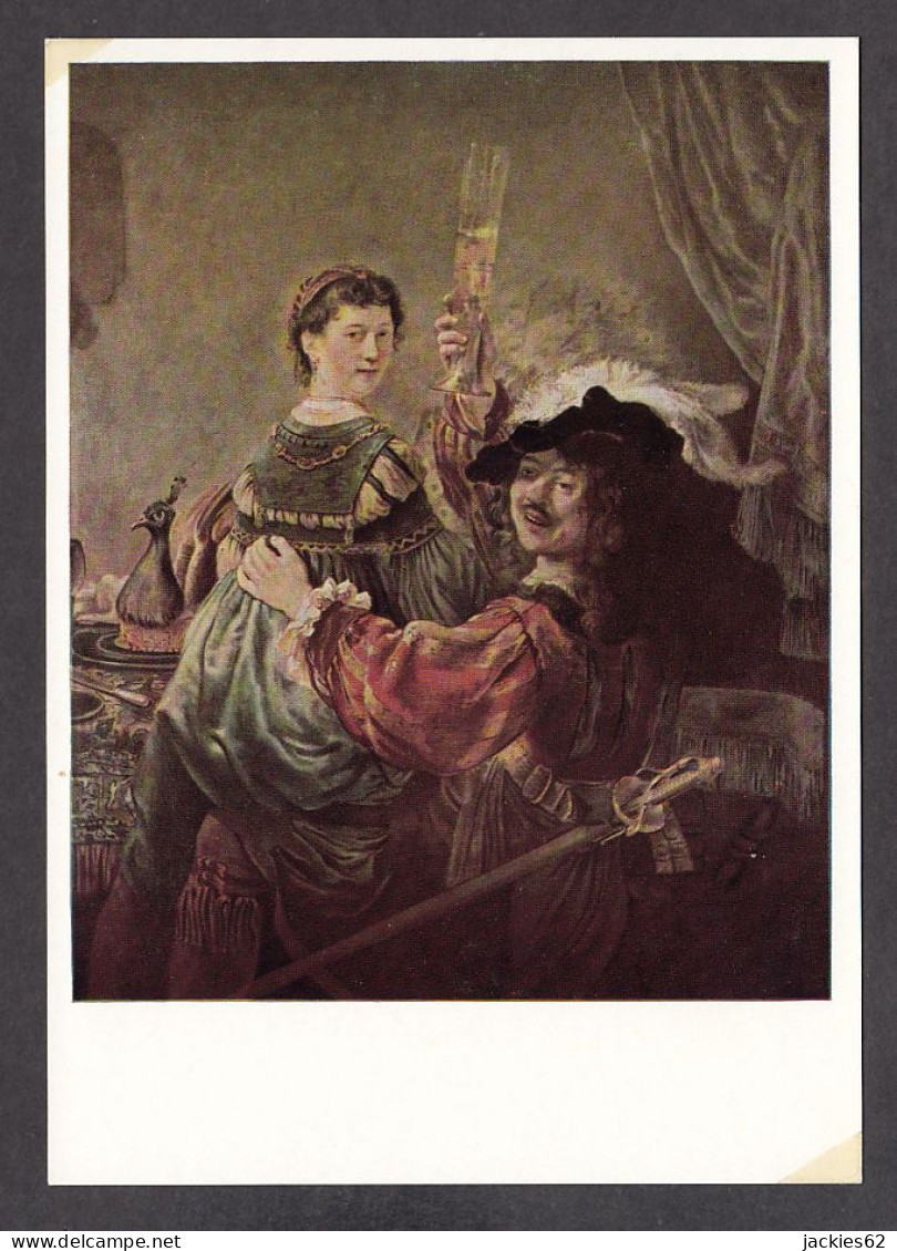 PR153/ REMBRANDT, *Selbstbildnis - Rembrandt And Saskia In The Scene Of The Prodigal Son*, Dresden, Gemäldegalerie - Malerei & Gemälde