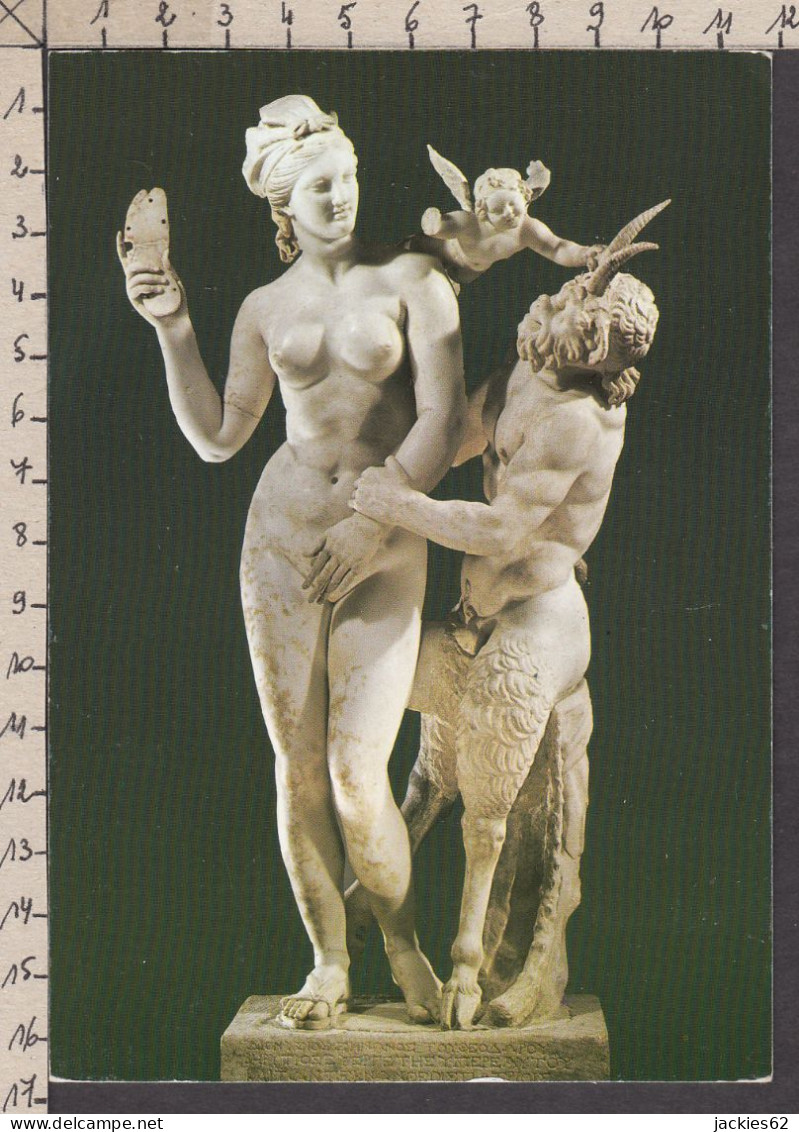 089091GF/ ATHENS, Archaeological Museum, Group Of Aphrodite, Pan And Eros - Greece