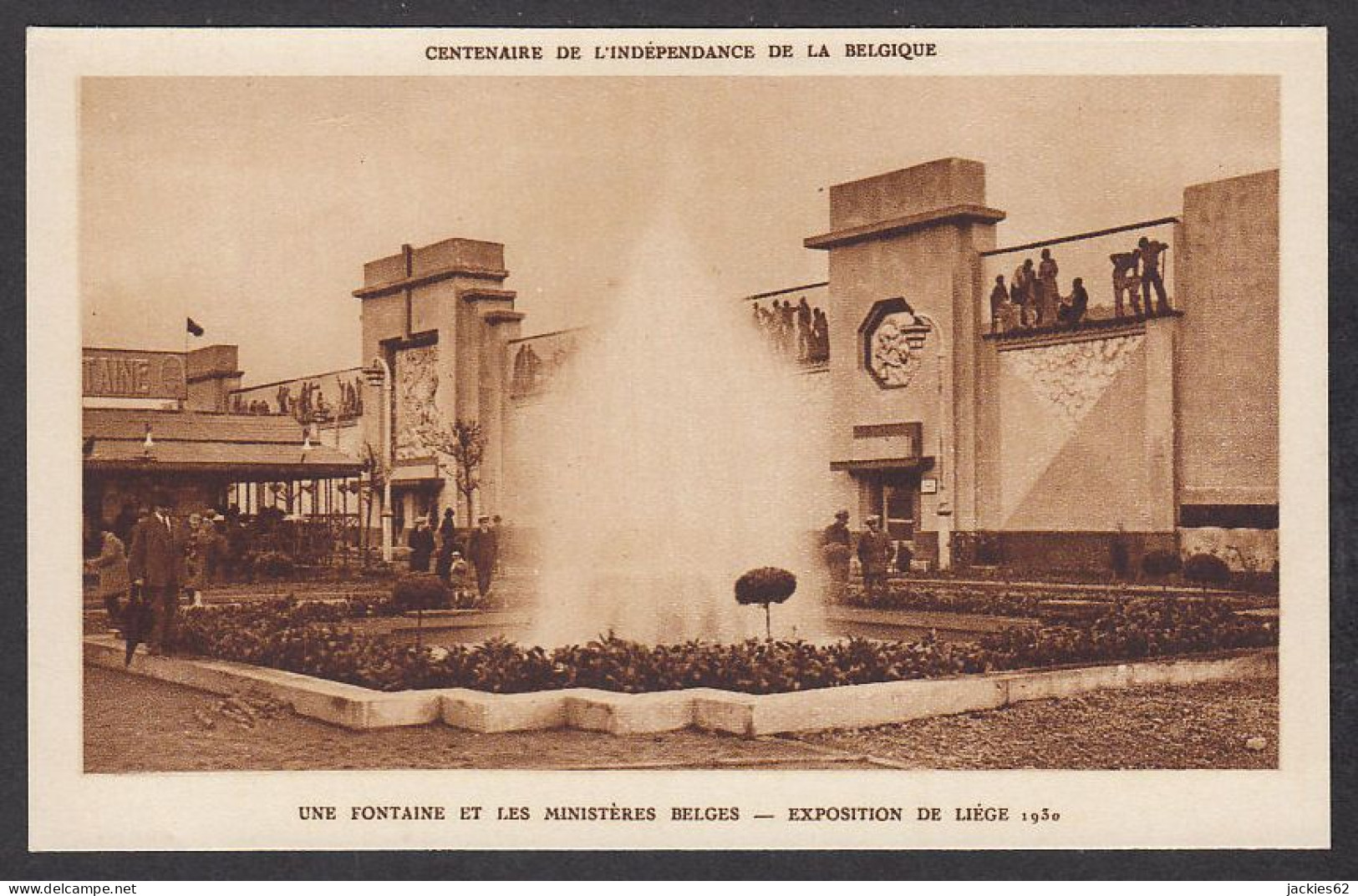 105334/ LIEGE, Exposition 1930, Une Fontaine Et Les Ministères Belges  - Liège