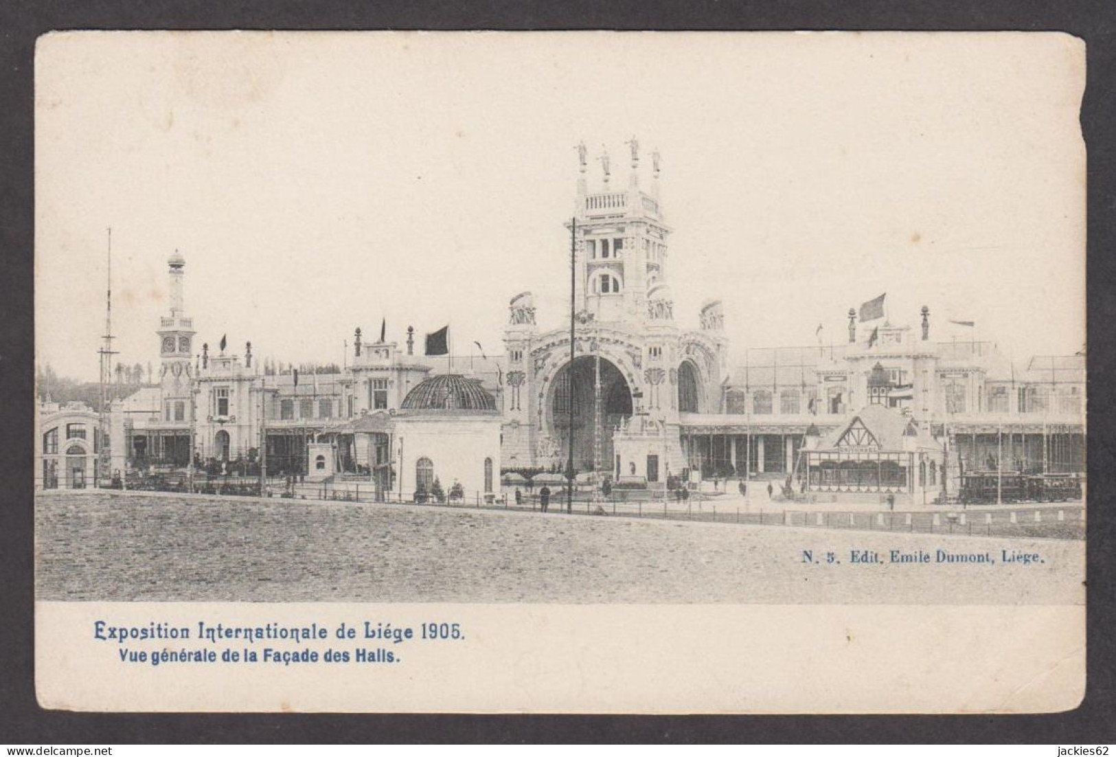 105324/ LIEGE, Exposition 1905, Vue Générale De La Façade Des Halls - Liège