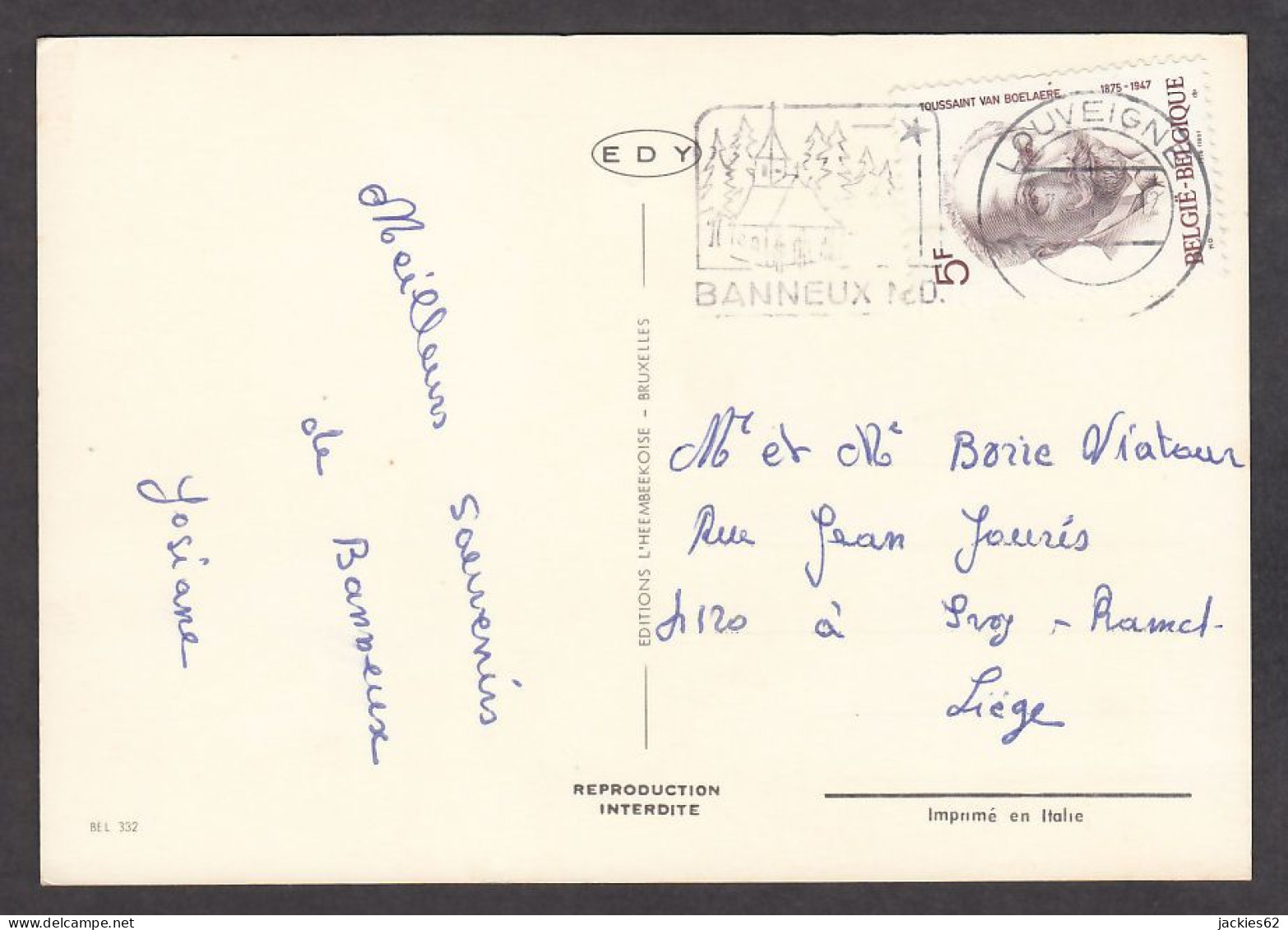 063579/ BANNEUX-NOTRE-DAME, Souvenir De - Sprimont