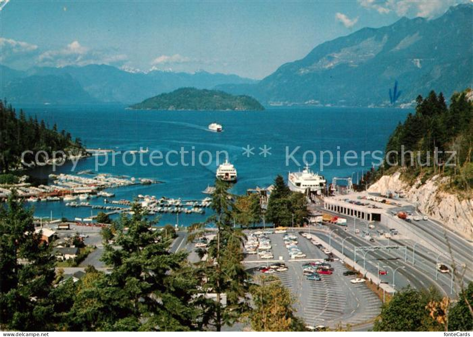 73361368 West Vancouver Horseshoe Bay Ferry Terminal Mountains West Vancouver - Unclassified