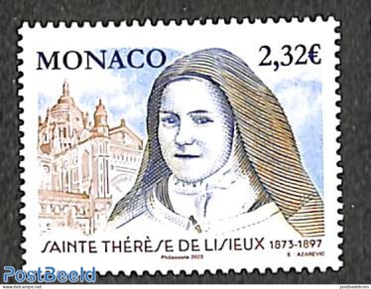 Monaco 2023 Sainte Thérèse De Lisieux 1v, Mint NH, Religion - Religion - Neufs