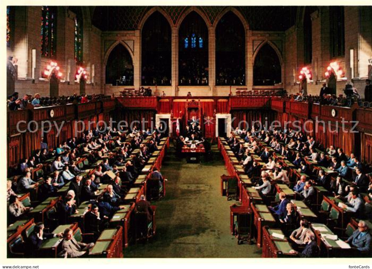 73328083 Ottawa Ontario House Of Commons Chamber With The House In Session Ottaw - Unclassified