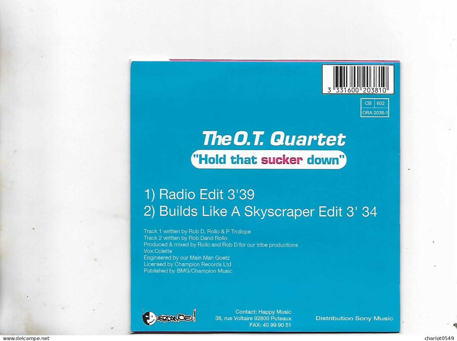 2 Titres The Ot Quartet - Autres & Non Classés