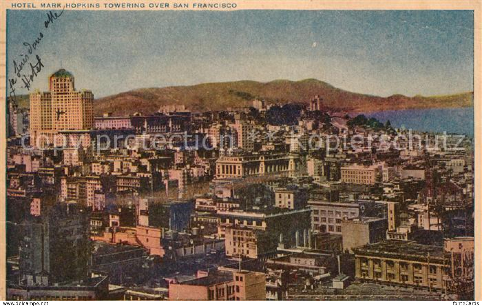 73316561 San_Francisco_California Hotel Mark Hopkins Towering - Other & Unclassified