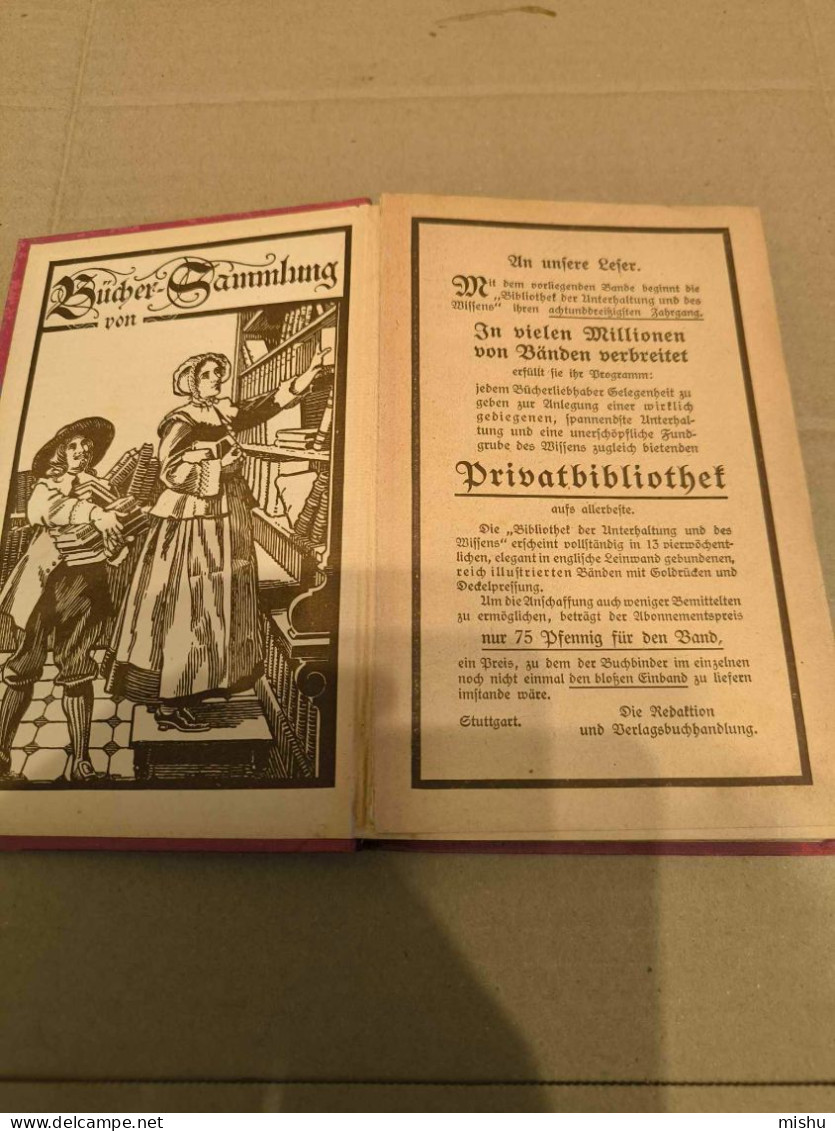 Bibliothek Der Unterhaltung Und Des Wissens , Band 1 , 1911 - Poésie & Essais