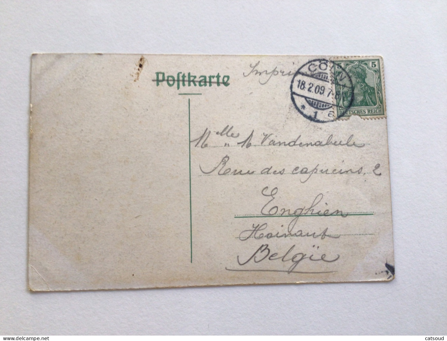 Carte Postale Ancienne (1909) Köln A.Rhein Kaiser Friedrich-Denkmal - Koeln