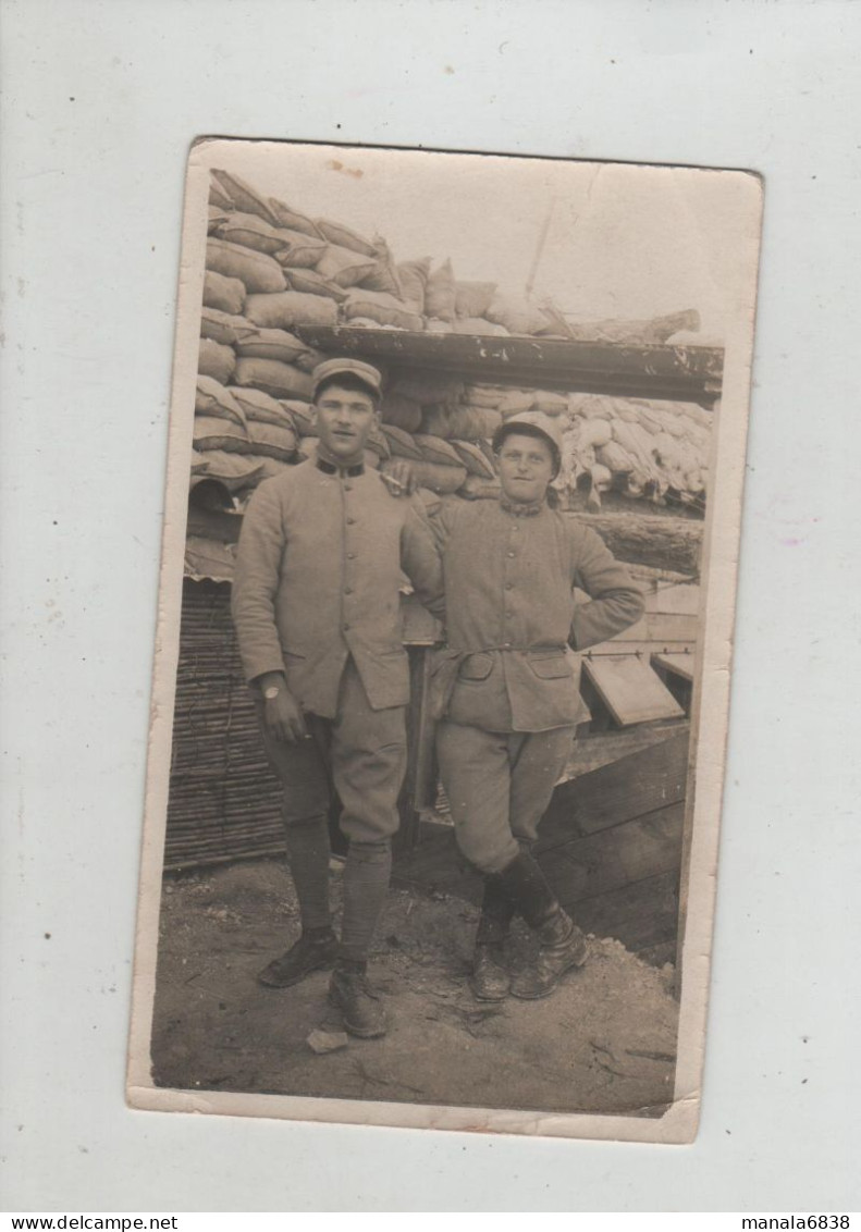 Aux Tranchées Ravin Du M...à L'entrée D'une Sape Champagne 12 Octobre 1917 Richard - 1914-18