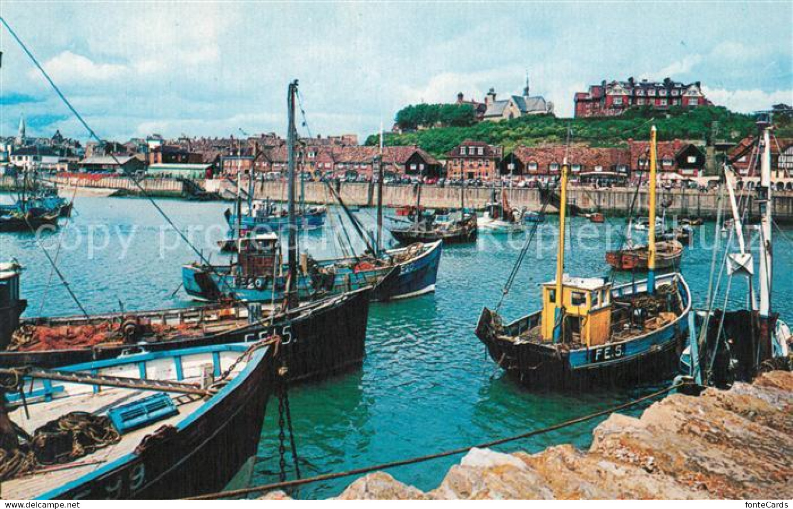 73308295 Folkestone Outer Harbour Fishing Boats Folkestone - Altri & Non Classificati