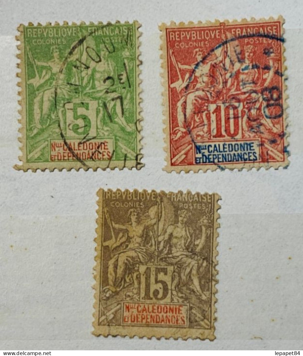 Nouvelle- Calédonie YT N° 59-60-61 - Used Stamps