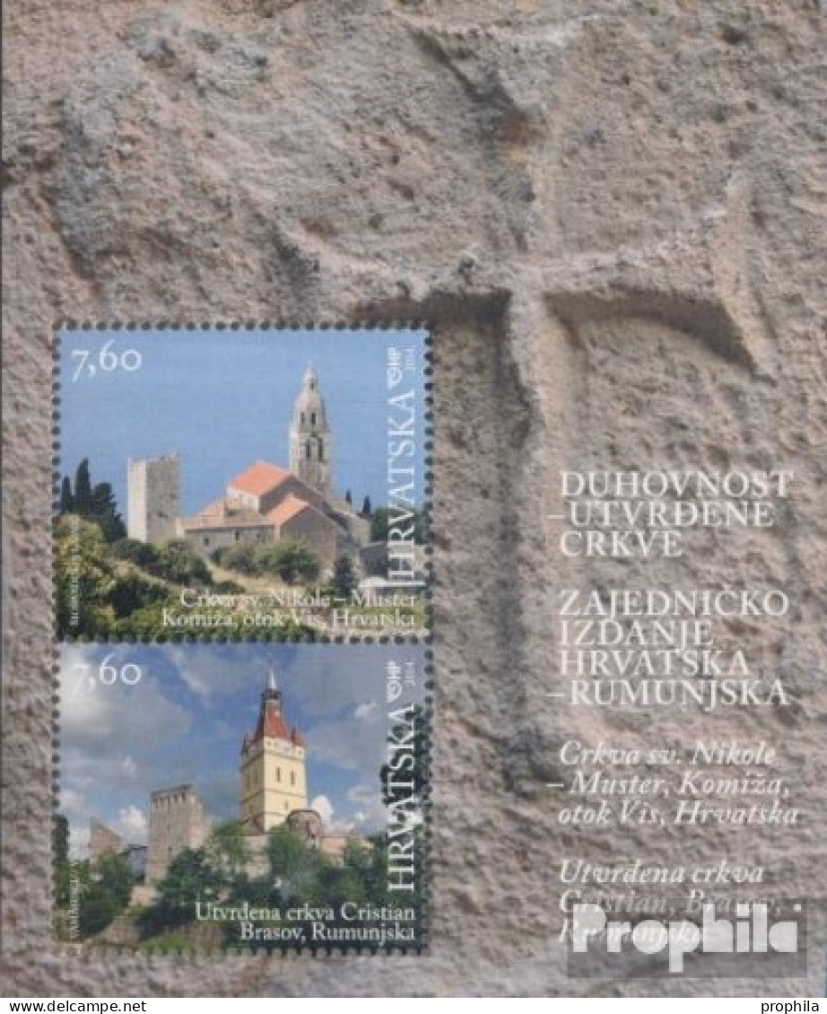 Kroatien Block57 (kompl.Ausg.) Postfrisch 2014 Kirchenburgen - Croatia