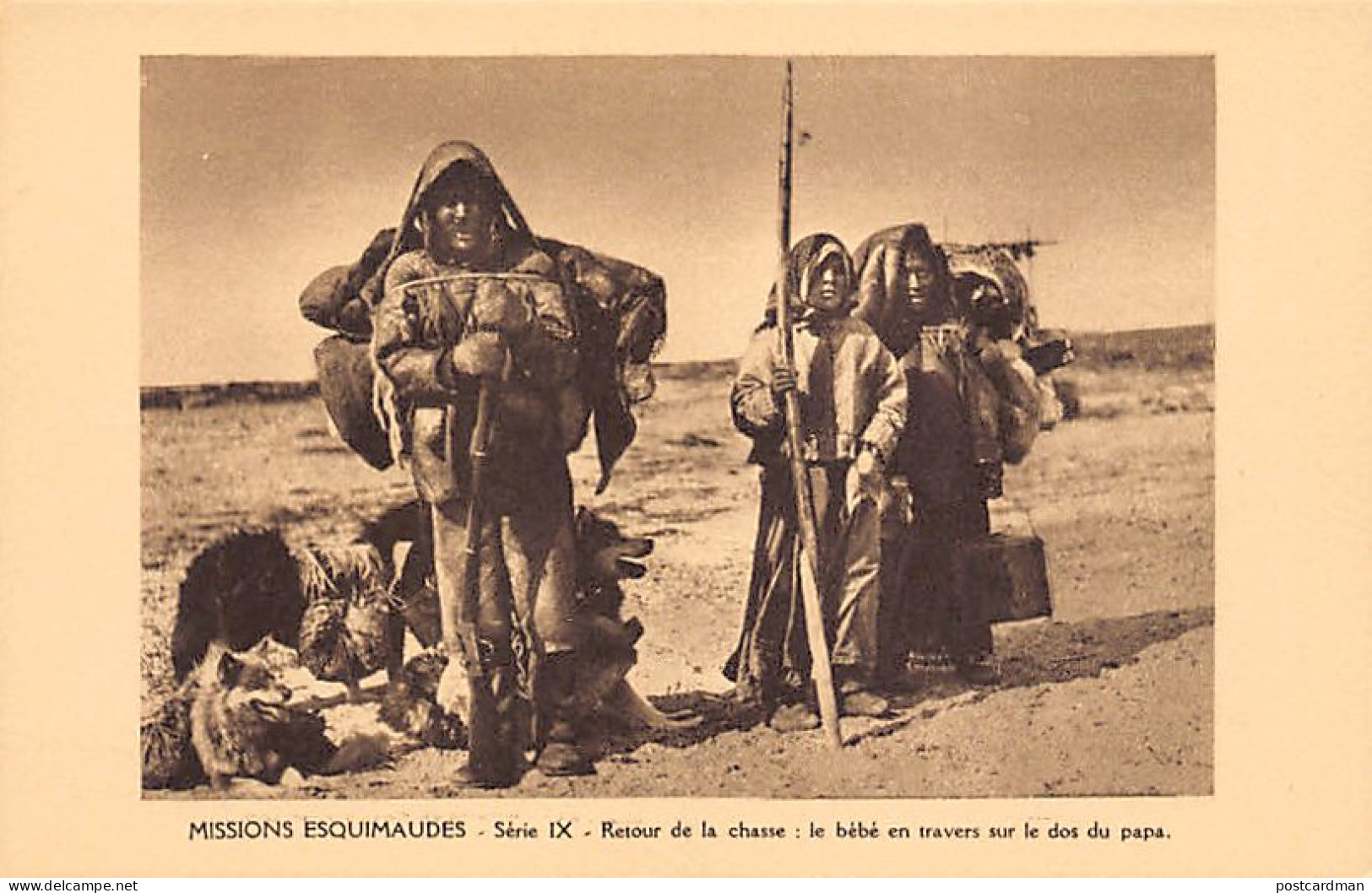 Canada - Eskimo Missions, Nunavut - Eskimos Returning From Hunting - Publ. Oblate Missionaries Of Mary Immaculate - Seri - Nunavut