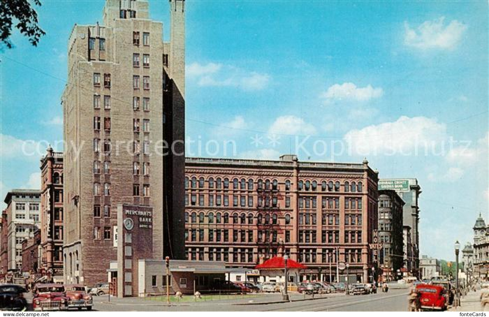 73301970 Syracuse_New_York Looking West Yates Hotel Hills Building Industrial Ba - Autres & Non Classés