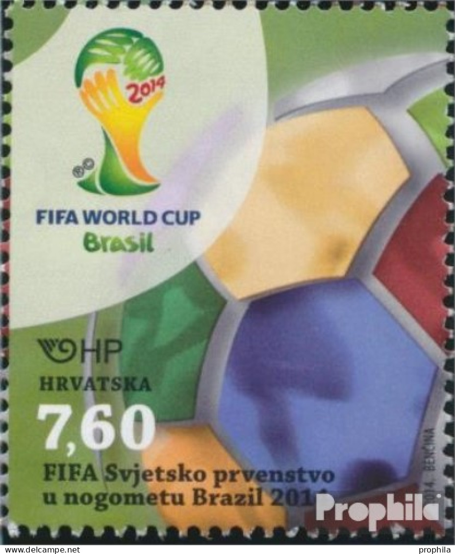 Kroatien 1137 (kompl.Ausg.) Postfrisch 2014 Fussball WM - Croatia