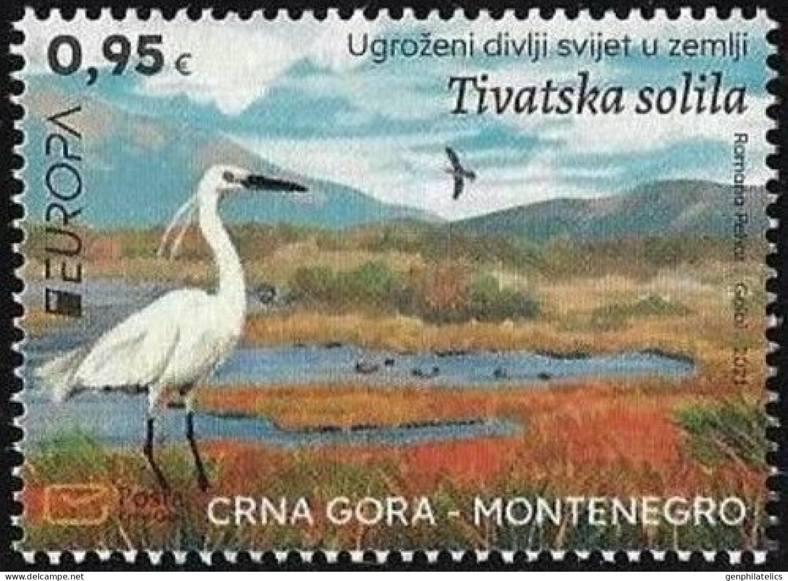 MONTENEGRO 2021 Europa CEPT. Endangered National Wildlife - Fine Stamp MNH - Montenegro