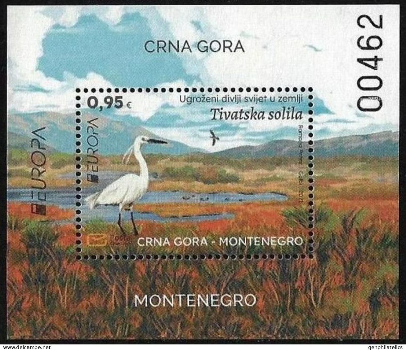 MONTENEGRO 2021 Europa CEPT. Endangered National Wildlife - Fine S/S MNH - Montenegro